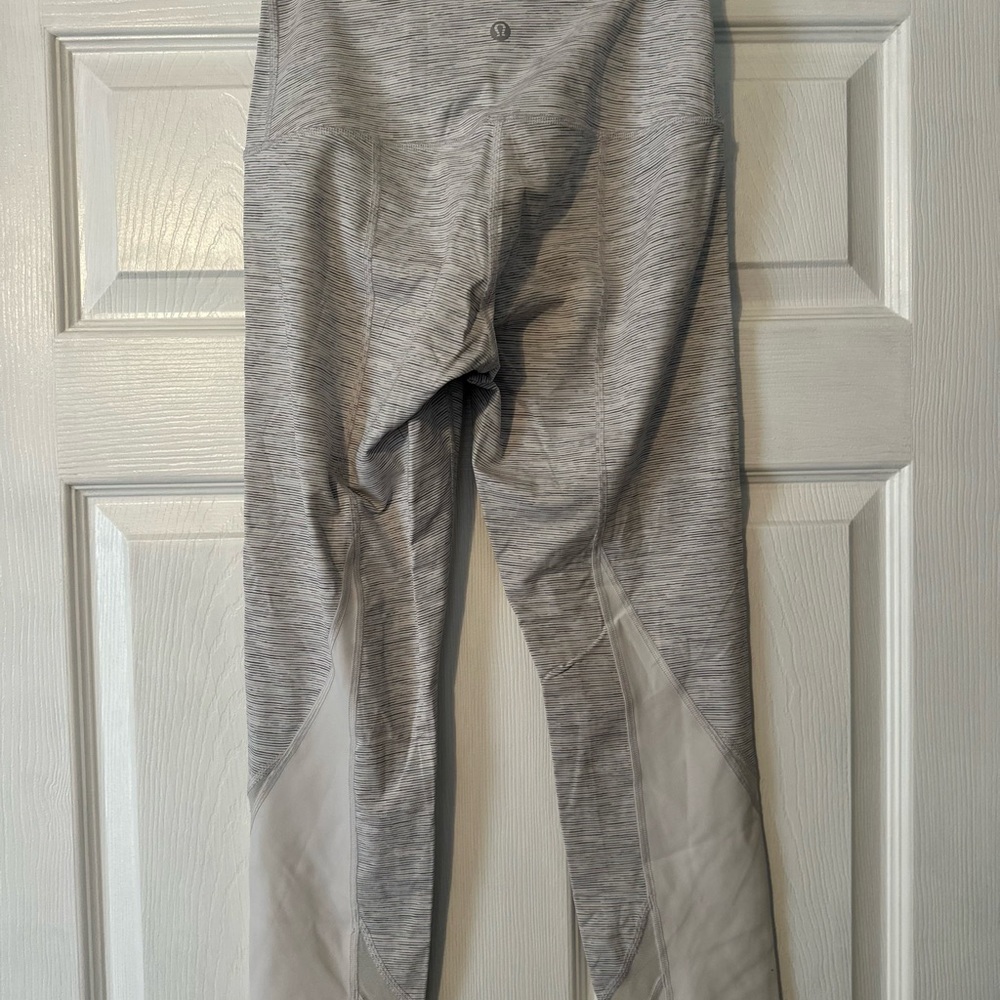 Lululemon Fast and Free White Spacedye with Mesh